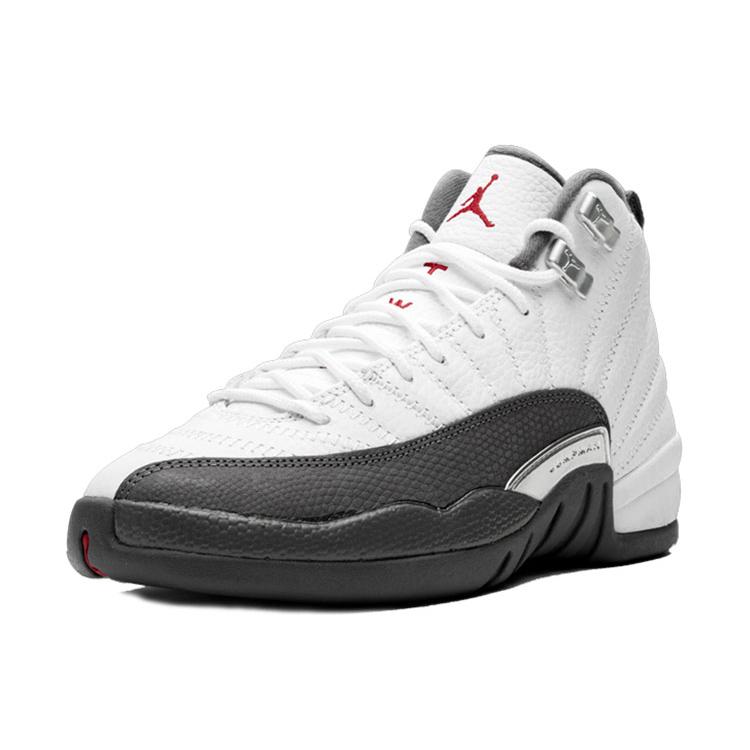 New Air Jordan 12 Retro White Dark Grey GS 153265-160