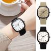 Quartz Watch Square Dial Silicone Adjustable Strap No Delay Time-checking High Accuracy Exquisite Lady Wristwatch Timepiece