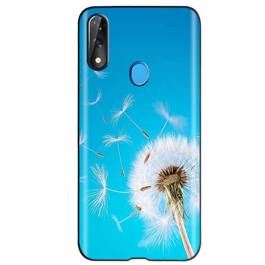 Etui do ZTE Blade V10 Modny Wzór Kwiatowy Serce Etui na Telefon do ZTE Blade V10 Vita V 10 Czarne Silikonowe Miękkie TPU Zderzak
