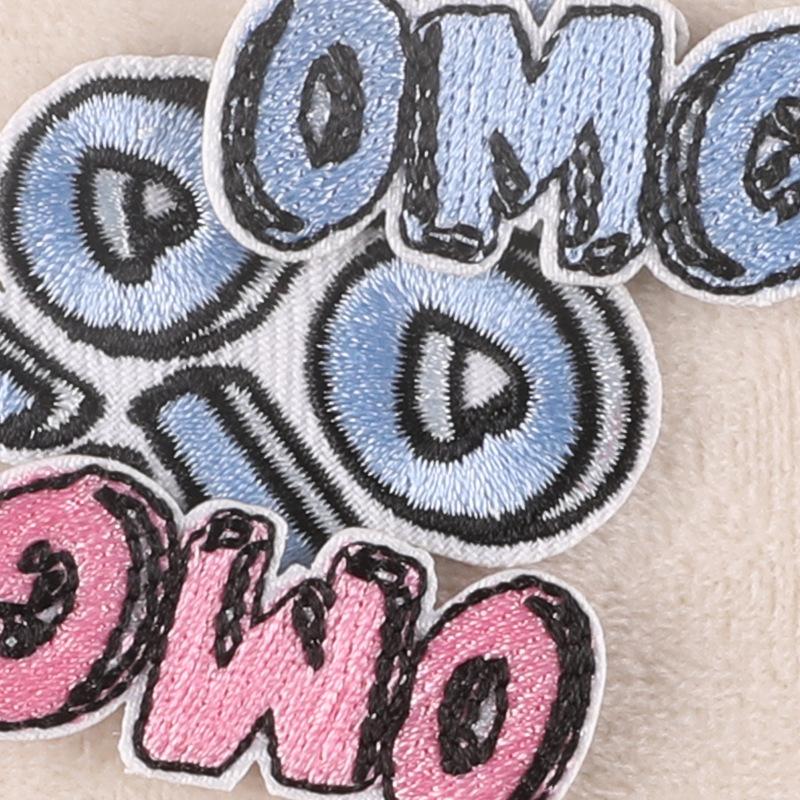 Embroidery label English letter patch Supply accessories Hand account DIY accessories Embroidery sticker cloth sticker
