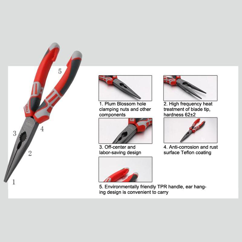 Universal Wire Cutter Needle Nose Crimping Plier Electrician Working Hardware Diagonal Pliers For Electricians