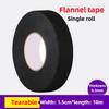 Nastro Adesivo in Flanella Flannelette 25MM*15M per Cablaggi Auto Anti-Rattles Nastro Autoadesivo in Feltro Strumenti per Riparazione Auto