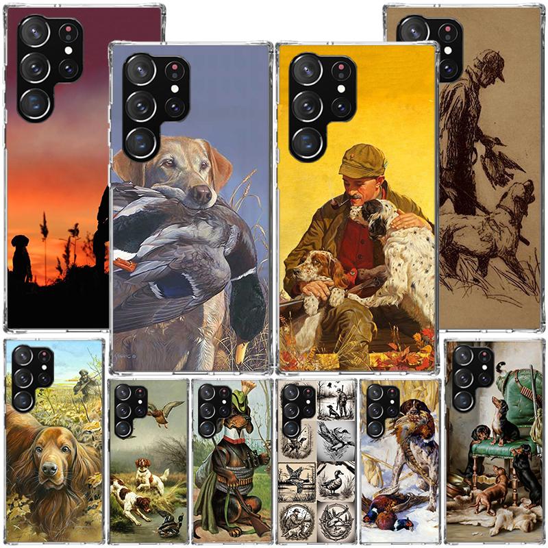 Hunter Dog Hunting Phnoe Case for Samsung Galaxy S26 S25 Edge S23 S24 Ultra S22 Plus S21 S20 FE Unique Cover Soft Coque Galaxy S