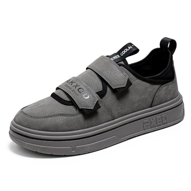 Summer New Sports Board Shoes Velcro Platform Casual Shoes Youth Flat Hong Kong Style Shoes