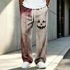 Herren Halloween Gestrickte Lange Hose mit Aufdruck für Feiertagskleidung