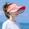 Sun hat women's summer sun protection UV protection face cover big edge hat cycling empty top sun hat travel beach