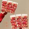 4Pcs  Year Plush Pony Hairpin Atmosphere Bb Clip Cute Cartoon Year Of The Horse Hair Clips Red Series Hair Accessories Gifts