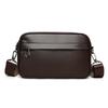 Top-Layer Cowhide Men's Crossbody Bag Genuine Leather Shoulder Bag Small Casual Backpack