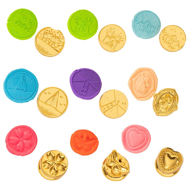 Seal Wax Stamps Head Crafts Decoration Scenery Picture For DIY Scrapbooking Bird Pattern Envelope Invitation Gifts Brass Copper