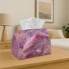 1pc Tissue Box Holder Featuring Pink Koi Fish - A Versatile Napkin Dispenser Suitable for Home Gatherings, Car Decoration - an Elegant Tissue Paper Or