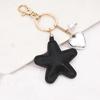 Heart Star Star Shape Keychain Car Key Holder Colorful Pendant Simple Leather Keyring  Bag Hanging