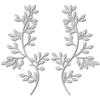 2 Pezzi Decorazione Murale Foglia d'Albero in Metallo Ramo d'Olivo Foglia Arte Murale Soggiorno, Corridoio Decorazione Murale Decorazione Esterna