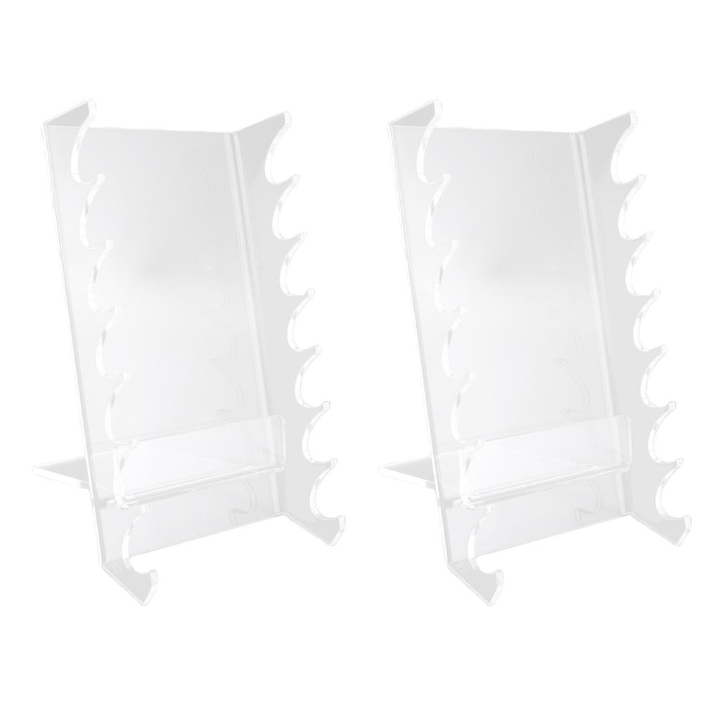 2 Stück Make-up Pinselhalter für Waschtisch Acryl Stifthalter Ständer Make-up Pinsel Trockenständer für Pinsel Schreibtisch