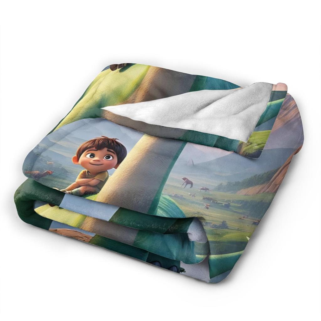 The Good Dinosaur Arlo Spot Gebreide Deken Schattige Cartoon Flanellen Plaid Dekens Beddengoed Bank Ultra-Zacht Warm Sprei Draagbaar