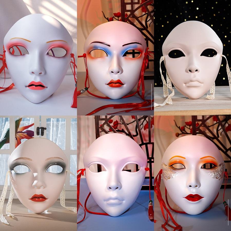 Soul Crop Full Face Mask Nightclub Bar Cos Party Hanfu Dress Up Road Chinese Mechanical Ancient Style Mask Men and Women
