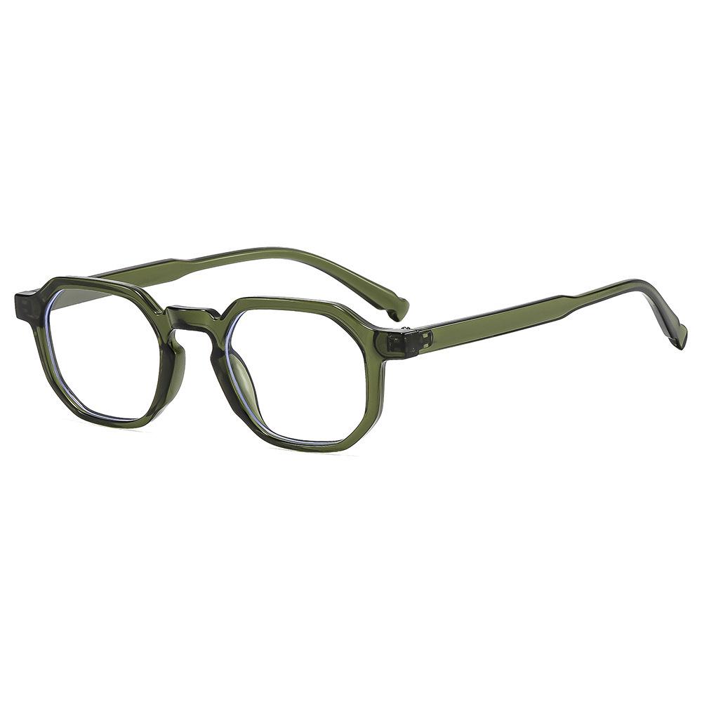 Retro Unisex Square Frame Glasses with Anti-Blue Light Lenses