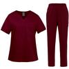 Multicolor Beautician Lab Workwear Solid Color Beauty Salon Nursing Uniforms Pet Clinic Scrubs Uniforms Work Clothes
