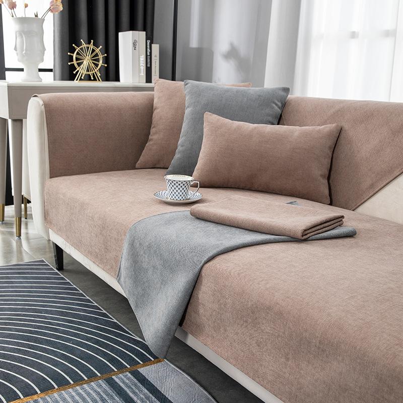 Four Seasons Universal Sofa Covers Chenille Couch Cover For Living Room Non-Slip Cushion Carpets Sofa Backrest Armrest Towel