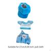 3 Pieces Plush Doll Outfit Make Your Own Dolls with Cap Dress up suits for 17cm