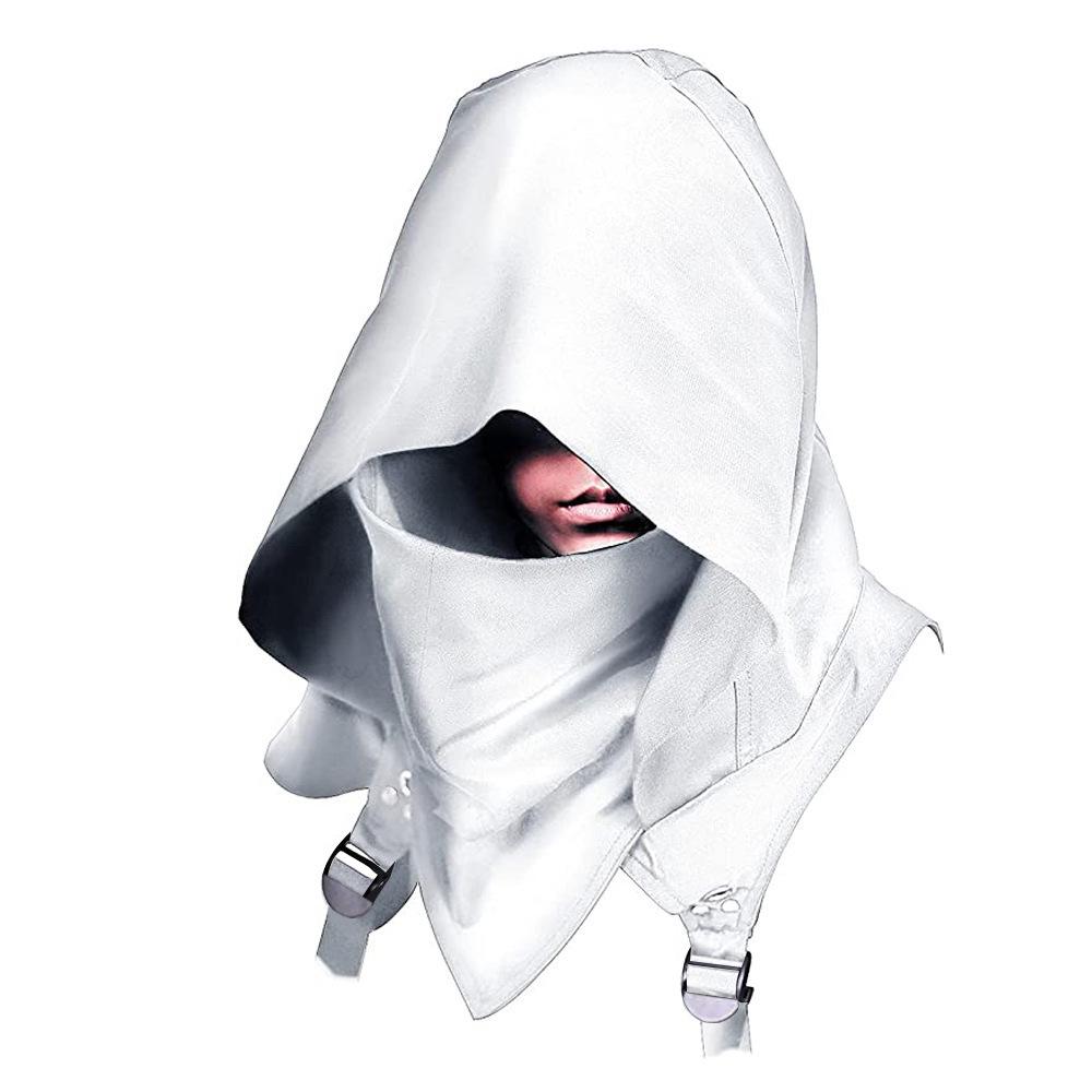 

Cyberpunk Medieval Hooded Cloak Cosplay Costume for Halloween One Size Fits All Adults