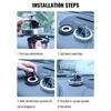 Solar Rotation Helicopter Car Air Freshener Odor Removal Aromatherapy Car Fragrance Diffuser Ornaments Car Interior Decoration