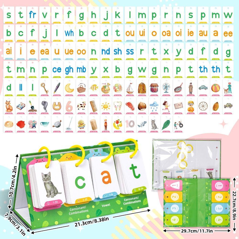 129 ABC Learning Cards Visual Vocabulary Flashcards Words Flashcards Parent-child Interaction