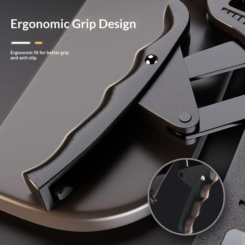 Adjustable electronic grip strength trainer for professional carbon steel arm muscle training and wrist strength, men's fitness exercise