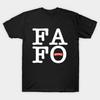 Herren Schwarzes Print-T-Shirt Gen X Fafo No-Cut Transferpapier Druck Baumwoll-T-Shirt