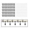 50 Pieces Christmas Light Clips Shingle Clips Hangers Icicle Light Hooks Gutter Clips for Deck Tree Branch Festival Halloween