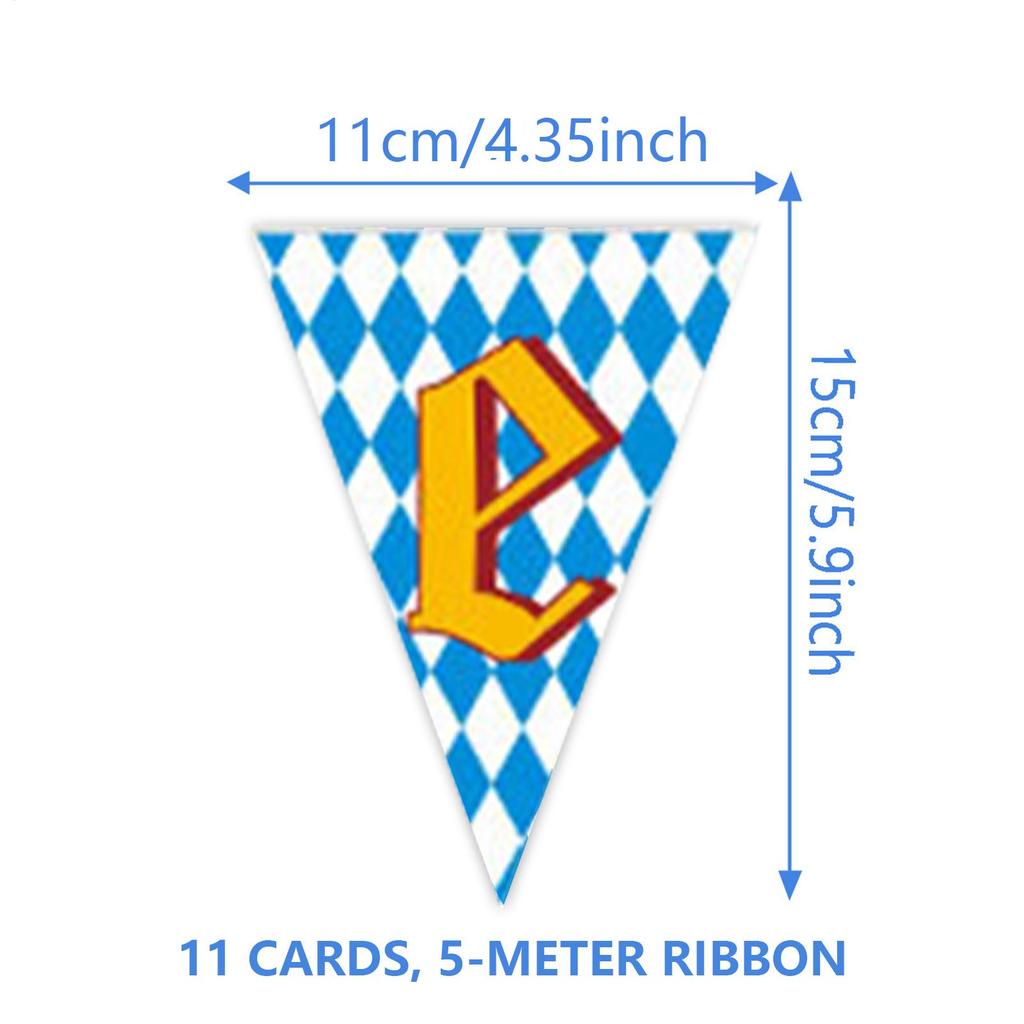 1set M Unich Oktoberfest Celebration Banner Beer Festival Bunting Pennant Banner German Themed Party Decoration Party Supplies