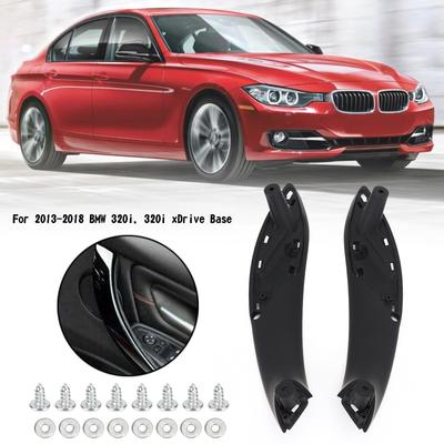 Maniglia Nera Anteriore L+R Interna Tiramaniglia Porta Per BMW F30 F34 F35 2013+