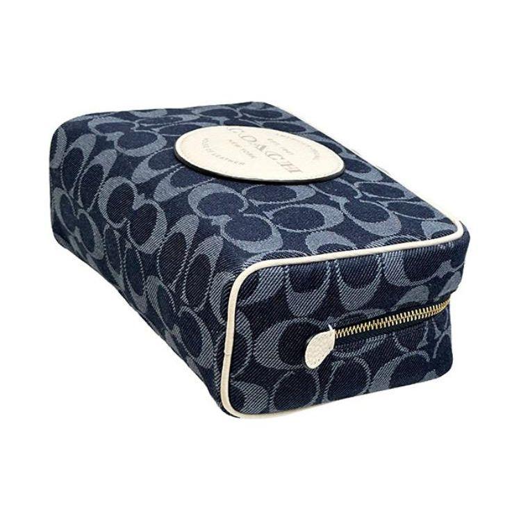 Coach Dempsey Boxy 20 Cosmetic Pouch Women Bags Denim C4230-IMDEI