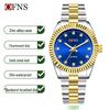 OFNS Classic Women's High-End Casual Luxury Quartz Wristwatch, Roman Numeral, Stud Design, Business-Commuting, Waterproof.