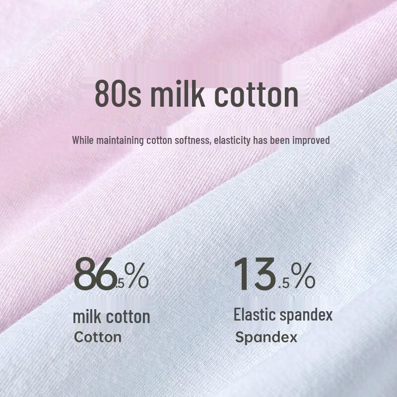 Ailier & Aurora Girls' 80-Count Cotton Seamless Antibacterial Briefs (4-Pack)