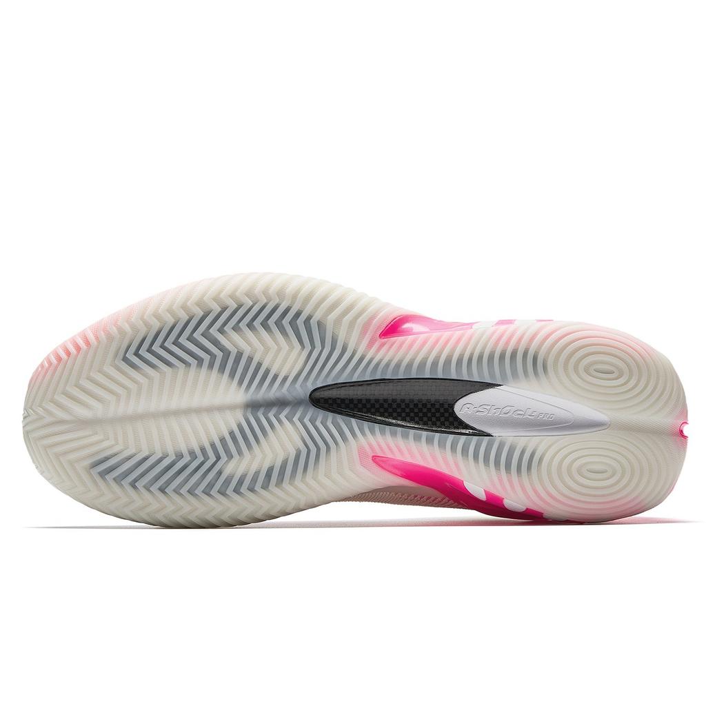 Anta Zap 3 Cushioning, Wear Resistant Low top Front Fork Carbon Plate Basketball Shoes Men's White Pink Orange 912531110Q-1