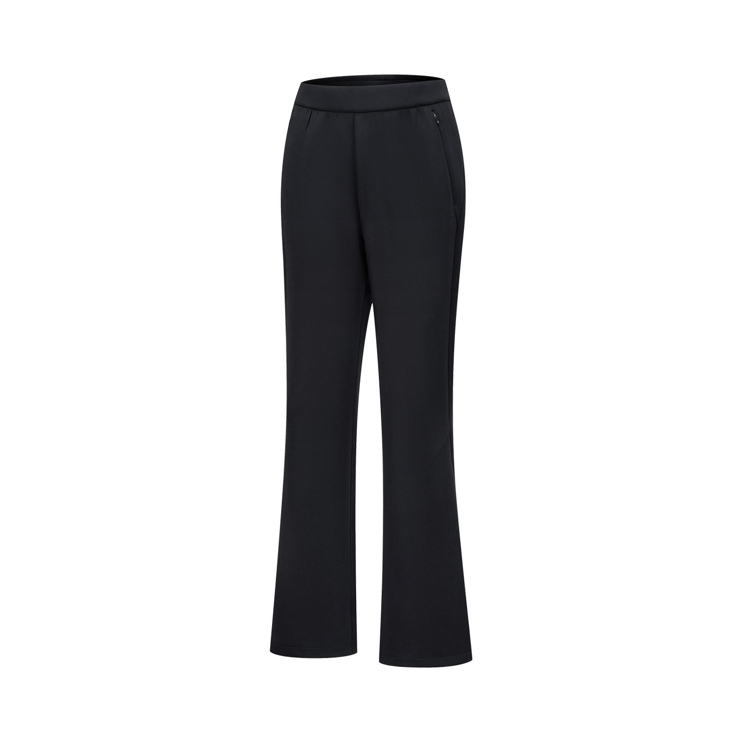 

Li-Ning Honor Gold Standard Series Simple Solid Color Versatile Comfortable Mid-Rise Casual Knitted Sports Pants Women bottoms AKYW164-1 S