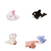 Shark Animal Beluga Plush Keyring Ocean Series Orca Plush Keychain Cute   Toddlers
