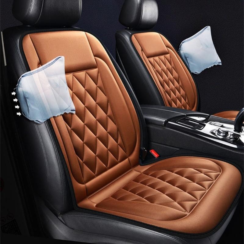 Quick Heat 12V Automotive Cushion Breathable Cotton Construction Anti Slip Base Winter Comfort Rapid Warmth Technology