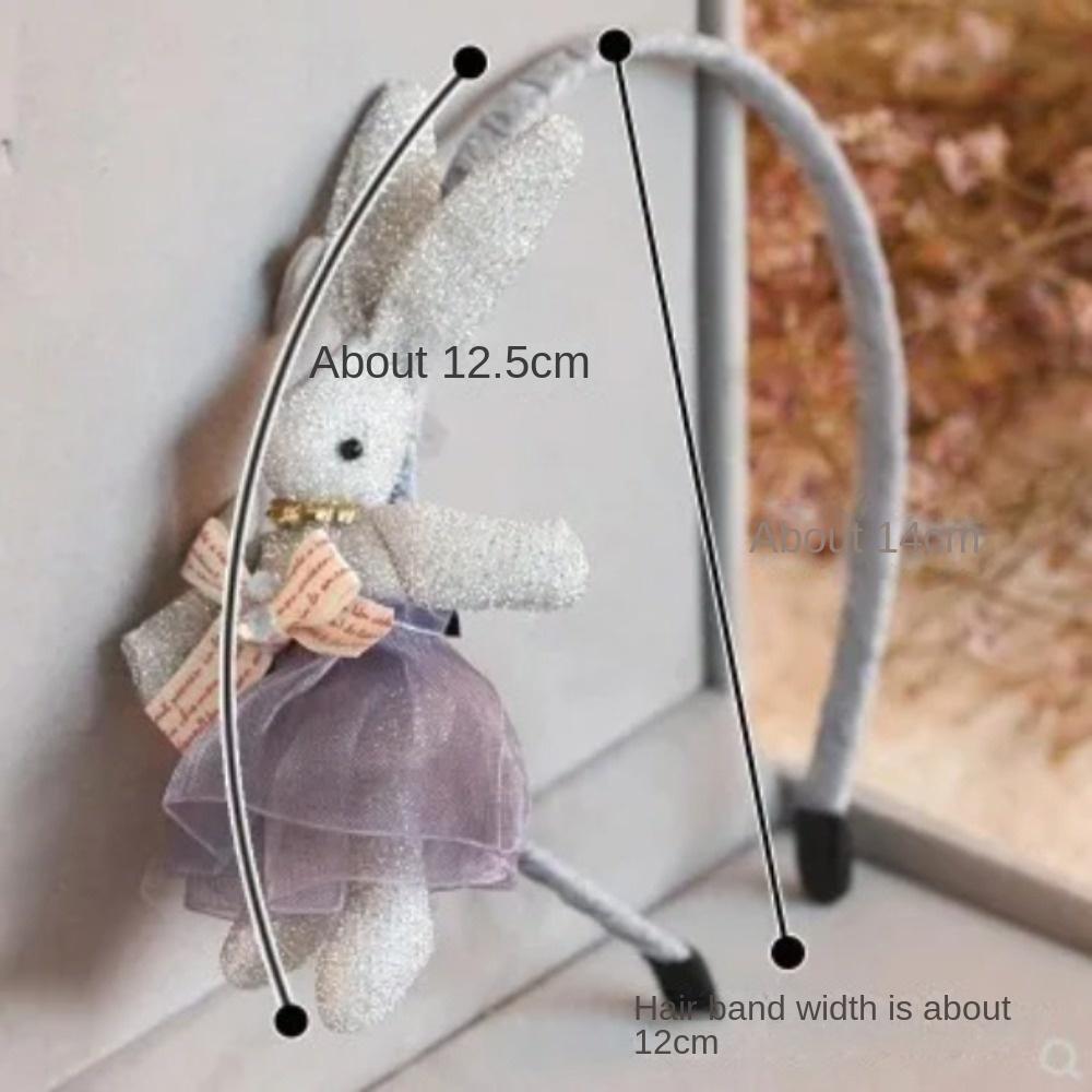 Handgemachter Niedlicher Haarreif Stoff Kinder Stirnband Niedliches Süßes Kaninchen Kopfschmuck