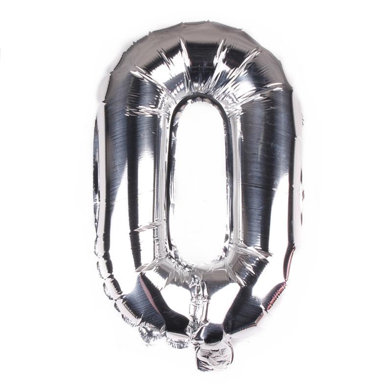 16-Inch Us Version Of Thin Body Digital Birthday Party Decoration Props Decoration Aluminum Film Balloon Digital