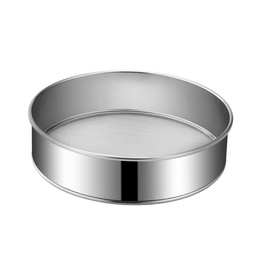 Stainless Steel Flour Sieve Silver Handhold Strainer Sifters Mesh Flour Sifter  Kitchen Supplies