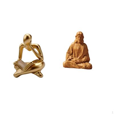 Abstract Sacred Heart Thinker Statue Decoration for Tabletop Living Room Shelf Office Bookshelf