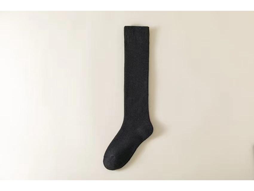 Women's Fleece-Lined Over-the-Knee Thickened Terry Socks - Slimming & Versatile for Autumn/Winter
