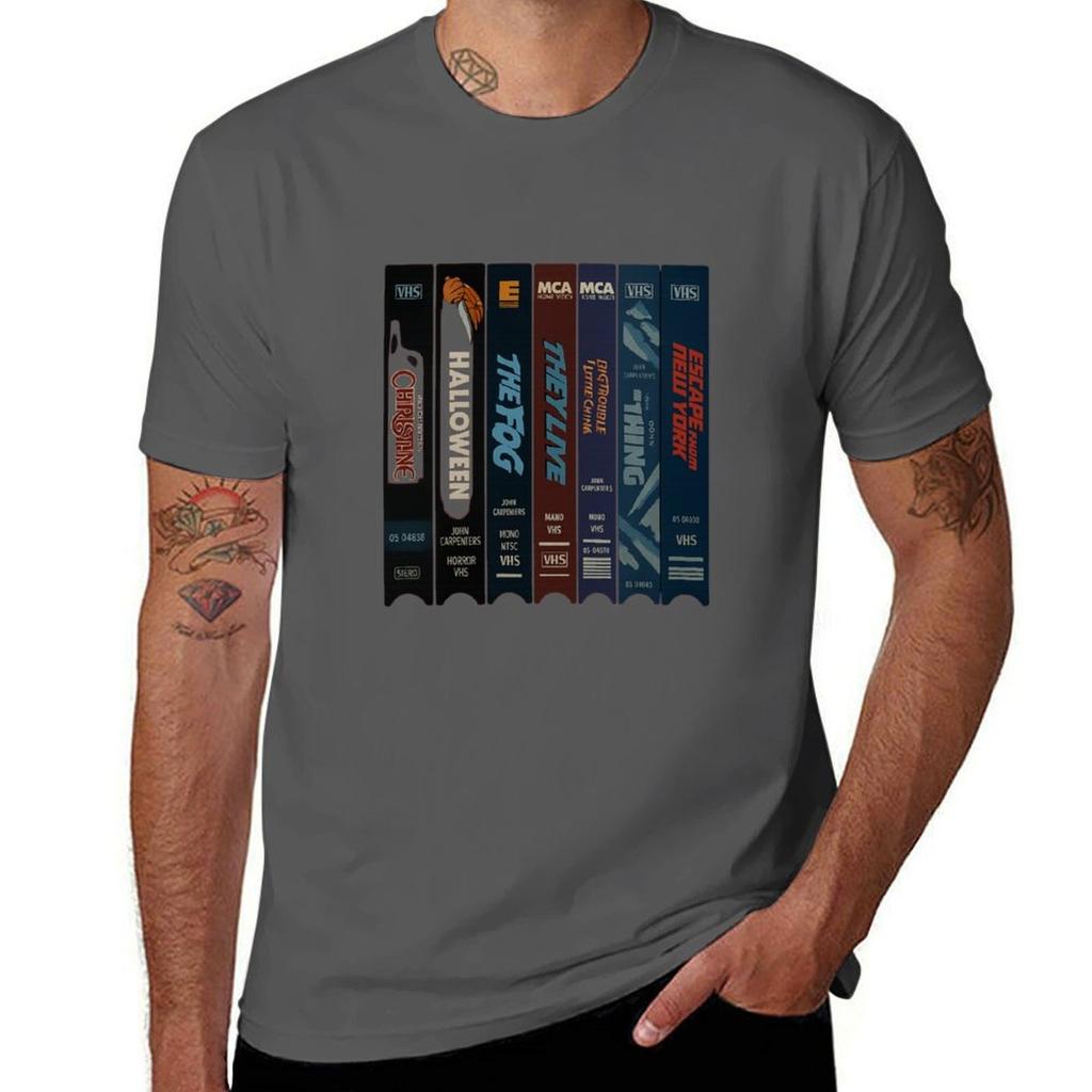 John Carpenter Vhs T-Shirt Casual Trendy Short Sleeve T-Shirt