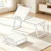 Laptop Table with Height and Angle Adjustment, Folding Table with Tilt Function and Drawer, Multifunctional Bed Table (only with 1pc Bed Table)