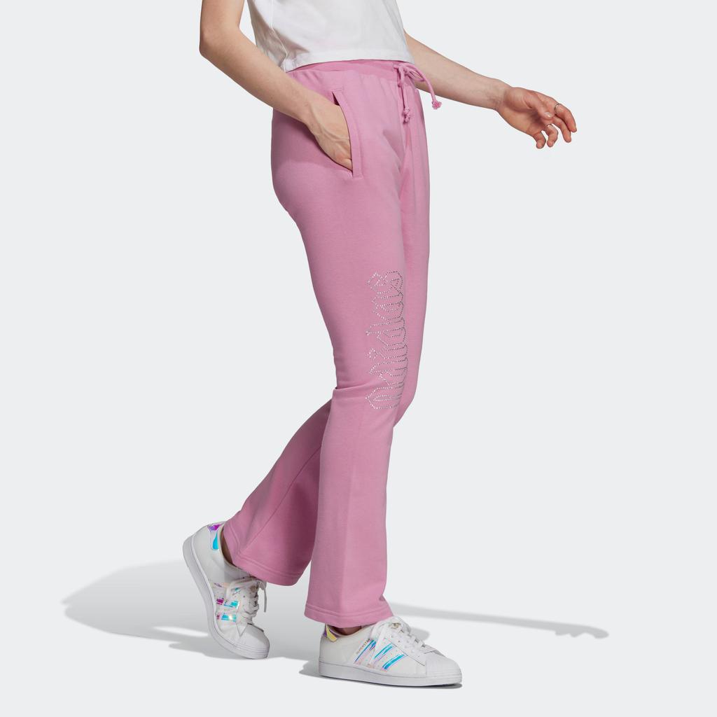 Adidas Originals 2000 Luxe Open Hem Track Pants Knitted Sweatpants Women's Light Purple HF6771