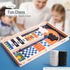 Douyin Bounce Chess: Parent-Child Interactive Wooden Bullet Beads Ejection Toy