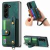 Samsung ZFold7/ZFold6 Leather Card Slot Case with Lanyard - Skin-feel PU Protective Cover