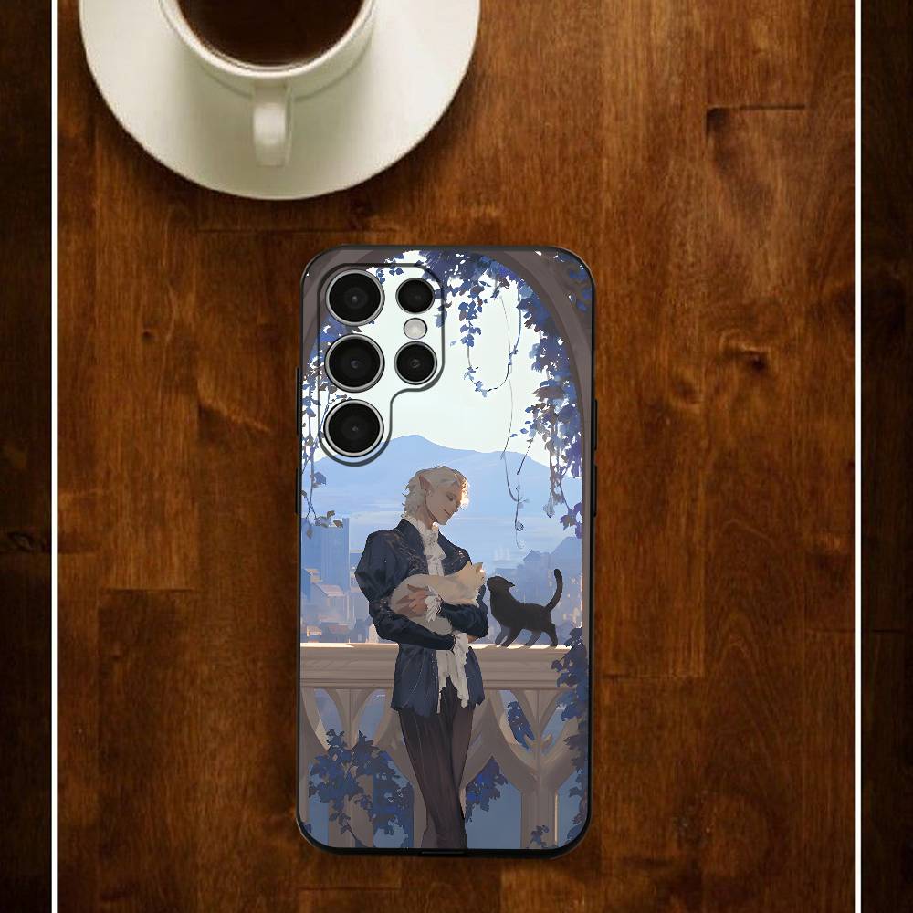

Baldur G-Gate Figure Astarion Game Phone Case For Samsung S24 25 23 22 21 20 Plus Ultra 5G Lite Shockproof Cover Samsung S21 s305G