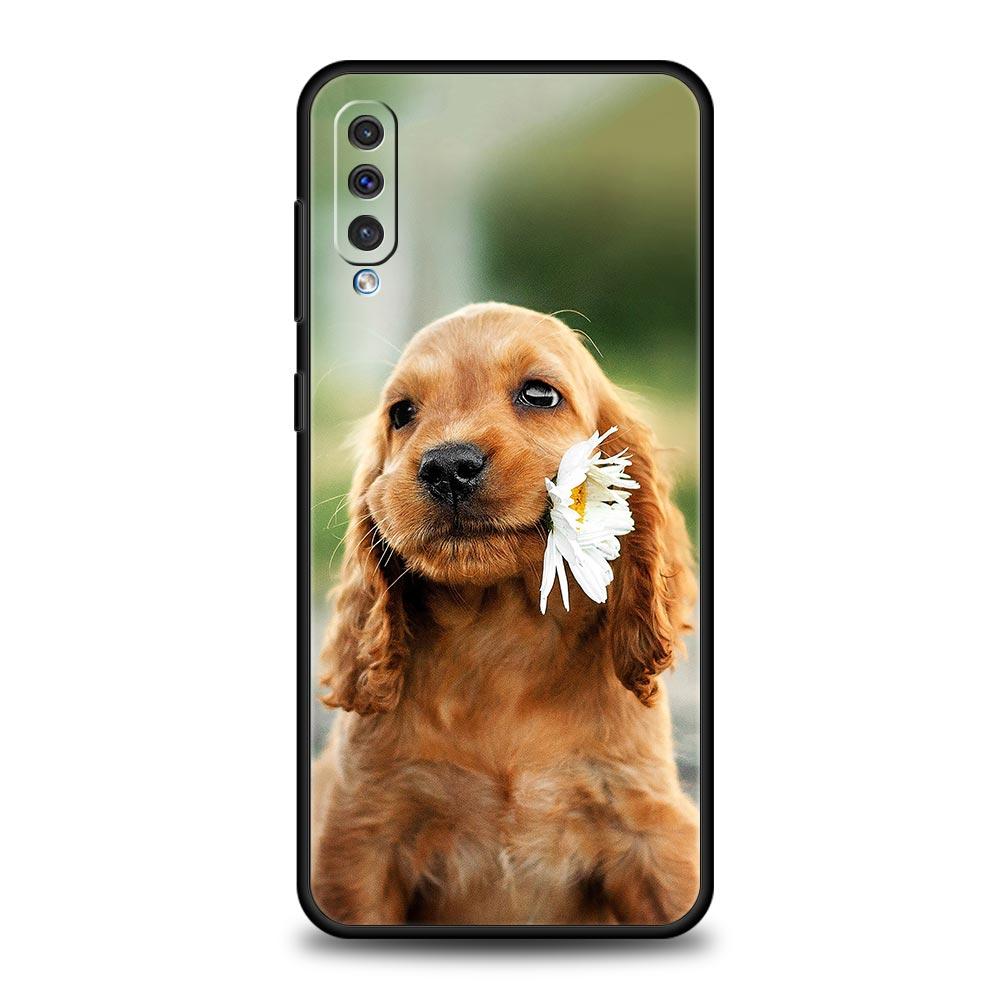 Cocker Spaniels Dog Lovely Case For Samsung A54 A52 A24 A14 A50 A72 A70 A30 A40 A20S A20E A02S A12 A22 A34 A42 A32 5G A04s Cover